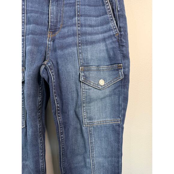 White House Black Market Womens High Rise Skinny Flare Jeans Size 4 - Picture 7 of 9